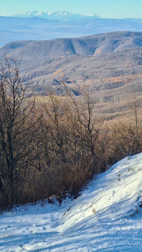 Vysoké Tatry zo Šimonky, Slanské vrchy